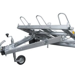 Remorque moto basculante UNITRAILER pour 3 motos avec ressorts